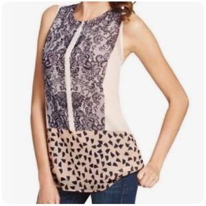 CAbi #938 Rosewater and Ladylike fully lined Tunic Small VGUC sheer